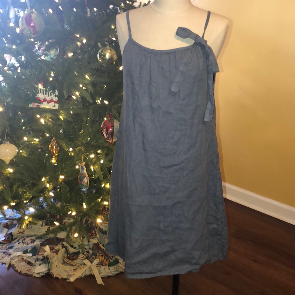 Linen Blue Dress!
